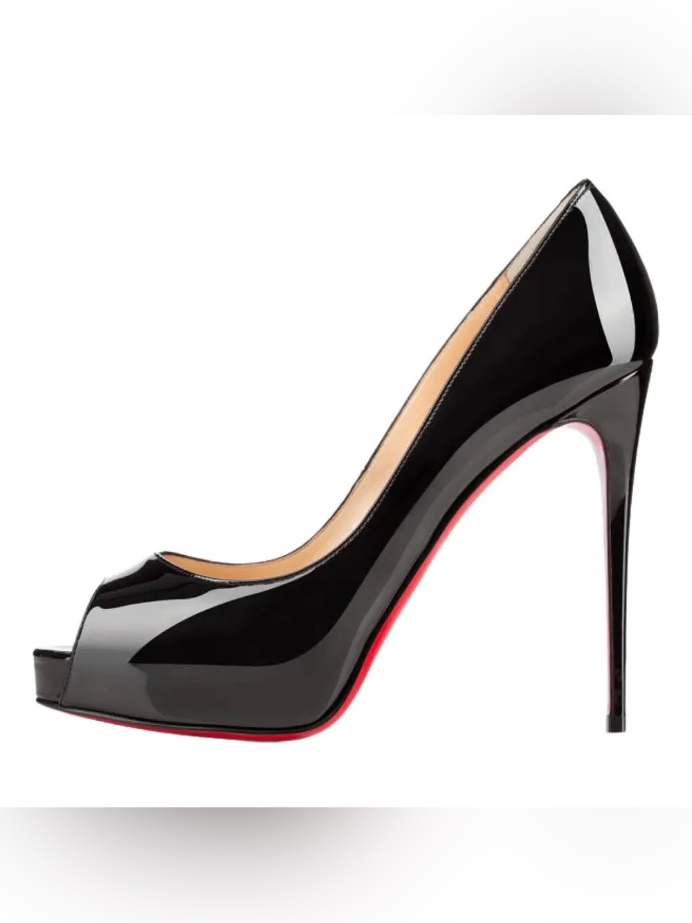NEW Christian Louboutin New Very Privé 120 Platform Peep Toe Pumps - Size 39.5 - Picture 10 of 10